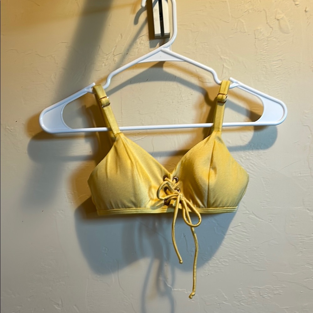 Yellow Kids Bikini Top